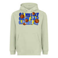 Matcha Game day game day game day lightning bolt Heavyweight Hoodie - HowdyJamesFarm