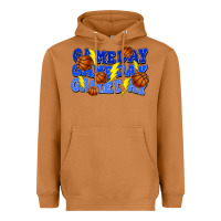 Meerkat Game day game day game day lightning bolt Heavyweight Hoodie - HowdyJamesFarm