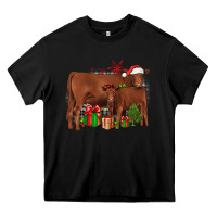 Black Christmas Gelbvieh Heavy Core Tee - JahusDesignShop