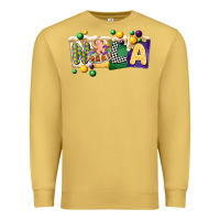 Antique Gold nola cake mardi gras Premium Sweatshirt - CowGirlArtShop
