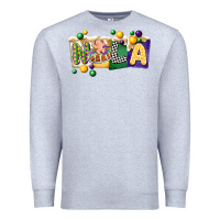 Heather Grey nola cake mardi gras Premium Sweatshirt - CowGirlArtShop