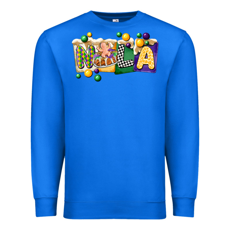Nola Cake Mardi Gras Premium Sweatshirt by CowGirlArtShop | Teevron