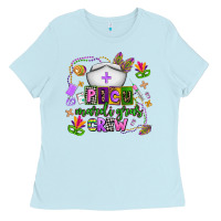 Baby Blue picu mardi gras crew Ladies Tee - AdoDesignShop