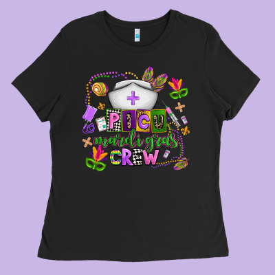 Picu Mardi Gras Crew Ladies Tee Designed By Adodesignshop