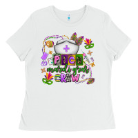 White picu mardi gras crew Ladies Tee - AdoDesignShop