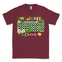 Burgundy my class is full of lucky charms Classic Tee - MaliasSmallBusiness