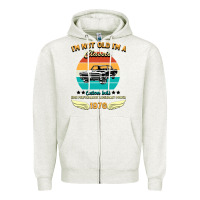 Oatmeal Heather Vintage 50th Birthday I'm Not Old I'm A Classic Born In 1970 Zipper Hoodie - Bettercallsaul