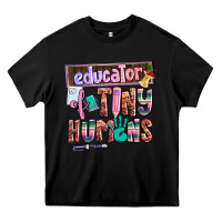 Black educator of tiny humans Heavy Core Tee - AdoDesignShop