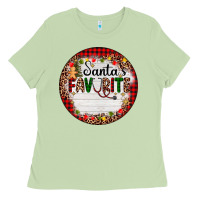 Matcha custom name santas favorite nurse Ladies Tee - AdoDesignShop
