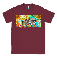 Burgundy Best Teacher Ever Classic Tee - CowhideDigitalArt