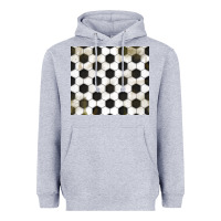 Heather Grey distressed soccer pattern Heavyweight Hoodie - TumblerDesignByShophia