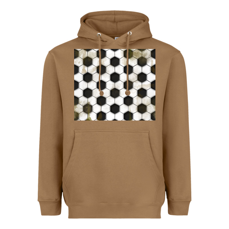 Distressed Soccer Pattern Heavyweight Hoodie by TumblerDesignByShophia | Teevron