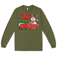 Army Green i love being a grandma Long Sleeve Tee - MaliasSmallBusiness