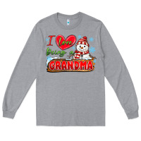 Heather Grey i love being a grandma Long Sleeve Tee - MaliasSmallBusiness