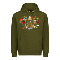 Army Green cinco de mayo cafeteria lady Premium Hoodie - CowGirlArtShop