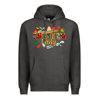 Charcoal Heather cinco de mayo cafeteria lady Premium Hoodie - CowGirlArtShop