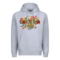 Heather Grey cinco de mayo cafeteria lady Premium Hoodie - CowGirlArtShop
