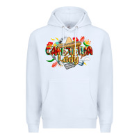White cinco de mayo cafeteria lady Premium Hoodie - CowGirlArtShop