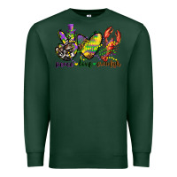 Sports Green peace love crawfish mardi gras Premium Sweatshirt - CowGirlArtShop