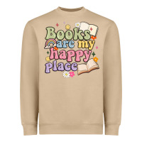 Mushroom books are my happy place Heavyweight Sweatshirt - MaliasSmallBusiness