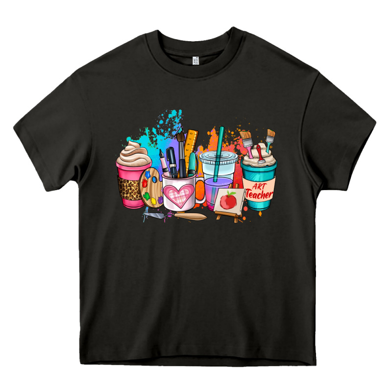 Art Teacher Coffee Cup Heavy Core Tee by AdoDesignShop | Teevron