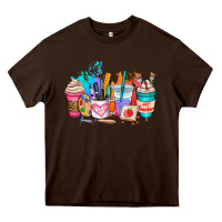 Chocolate Brown art teacher coffee cup Heavy Core Tee - AdoDesignShop