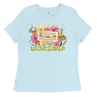 Baby Blue made to worship Ladies Tee - JahusDesignShop