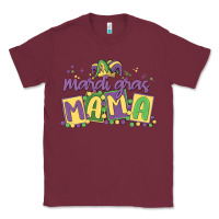 Burgundy mardi gras mama Classic Tee - MaliasSmallBusiness