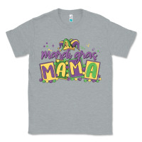 Heather Grey mardi gras mama Classic Tee - MaliasSmallBusiness
