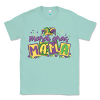 Seafoam mardi gras mama Classic Tee - MaliasSmallBusiness