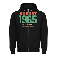 Black August 1965 Limited Edition 55 Years Of Being Awesome Zipper Hoodie - Bettercallsaul