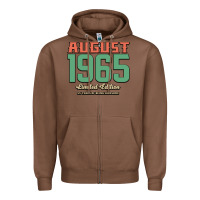 Chestnut August 1965 Limited Edition 55 Years Of Being Awesome Zipper Hoodie - Bettercallsaul