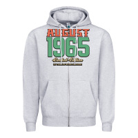 Heather Grey August 1965 Limited Edition 55 Years Of Being Awesome Zipper Hoodie - Bettercallsaul