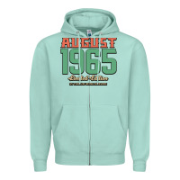 Seafoam August 1965 Limited Edition 55 Years Of Being Awesome Zipper Hoodie - Bettercallsaul