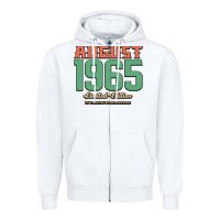 White August 1965 Limited Edition 55 Years Of Being Awesome Zipper Hoodie - Bettercallsaul