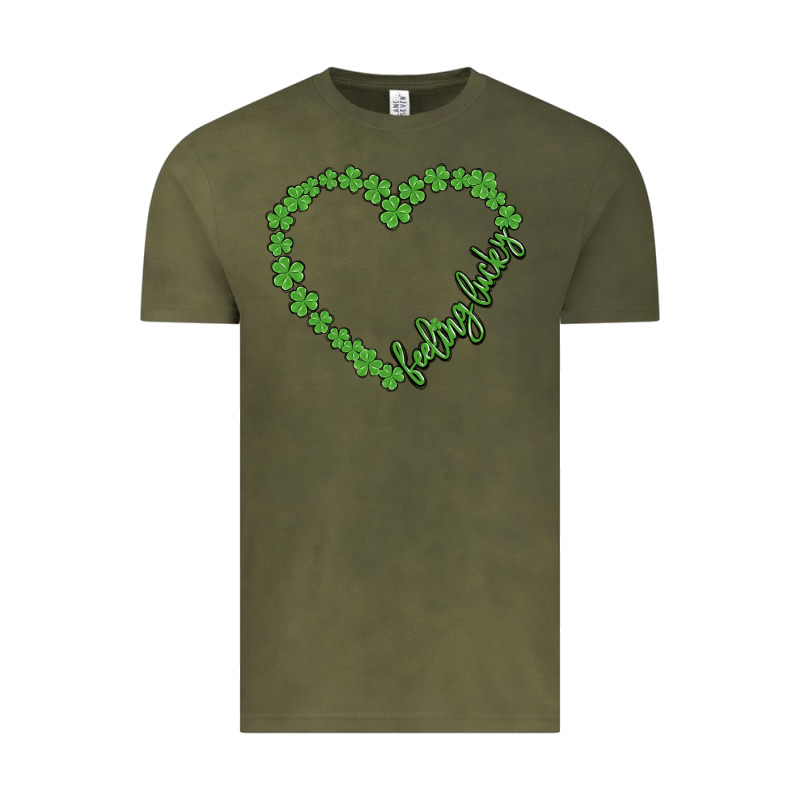 Shamrock Heart Felling Lucky Vintage Tee by MaliasSmallBusiness | Teevron