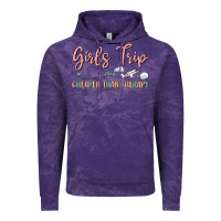 Cloud Purple girls trip cheaper than therapy Vintage Hoodie - MaliasSmallBusiness