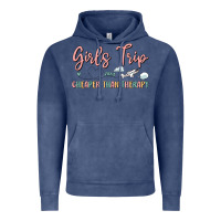 Vintage Denim girls trip cheaper than therapy Vintage Hoodie - MaliasSmallBusiness