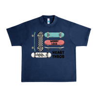 Navy worry less Urban Heavy Tee - MaliasSmallBusiness