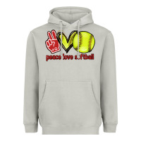 Moon Dust Peace love Softball Heavyweight Hoodie - HowdyJamesFarm