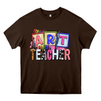 Chocolate Brown art teacher Heavy Core Tee - AdoDesignShop