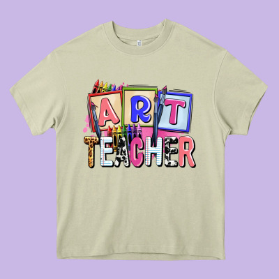Art Teacher Heavy Core Tee Designed By Adodesignshop