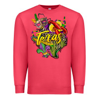 Cardinal texas map mardi gras Premium Sweatshirt - CowGirlArtShop