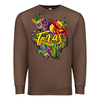 Chestnut texas map mardi gras Premium Sweatshirt - CowGirlArtShop