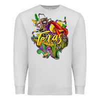 Dove Grey texas map mardi gras Premium Sweatshirt - CowGirlArtShop