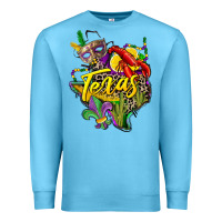 Texas Map Mardi Gras Premium Sweatshirt | Teevron