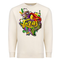 Sandshell texas map mardi gras Premium Sweatshirt - CowGirlArtShop