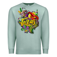 Seafoam texas map mardi gras Premium Sweatshirt - CowGirlArtShop
