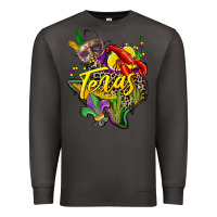 Smoke texas map mardi gras Premium Sweatshirt - CowGirlArtShop
