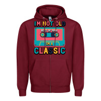Burgundy I'm Not Old Best Old Best Of 1949 I'M A Classic Zipper Hoodie - Bettercallsaul